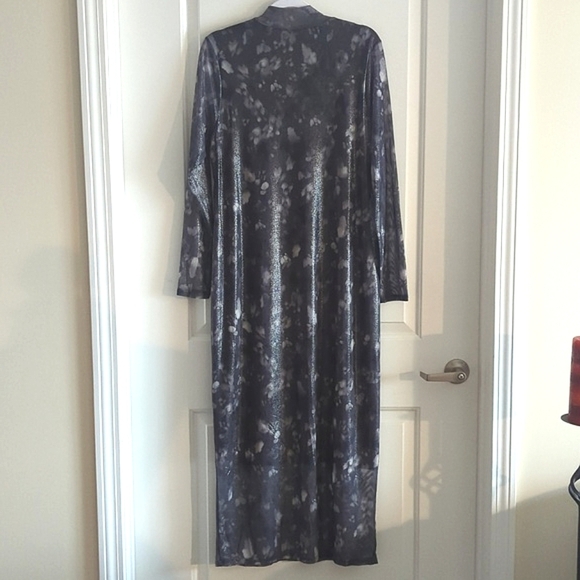 Bar III Foil Mesh Mock Neck Bodycon Midi Dress NWT Women's 1X - Picture 9 of 15